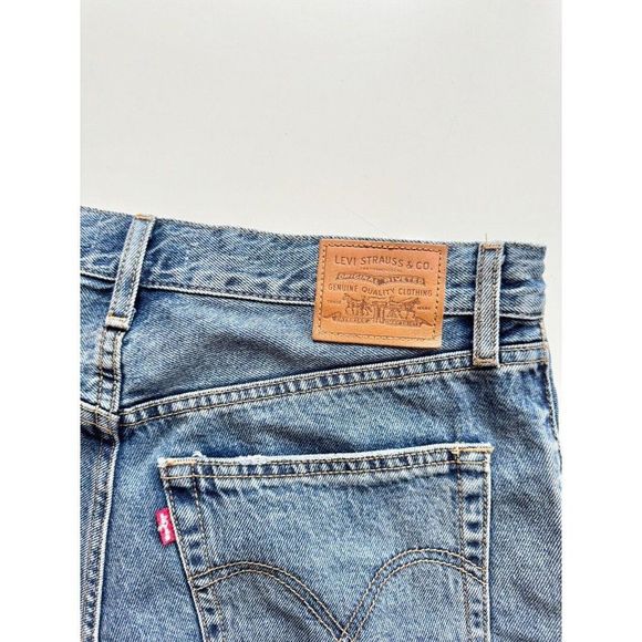 LEVI'S Modified Take Notes Ultra High Rise Loose Cut Off Denim Shorts, Size 30 - Picture 8 of 13